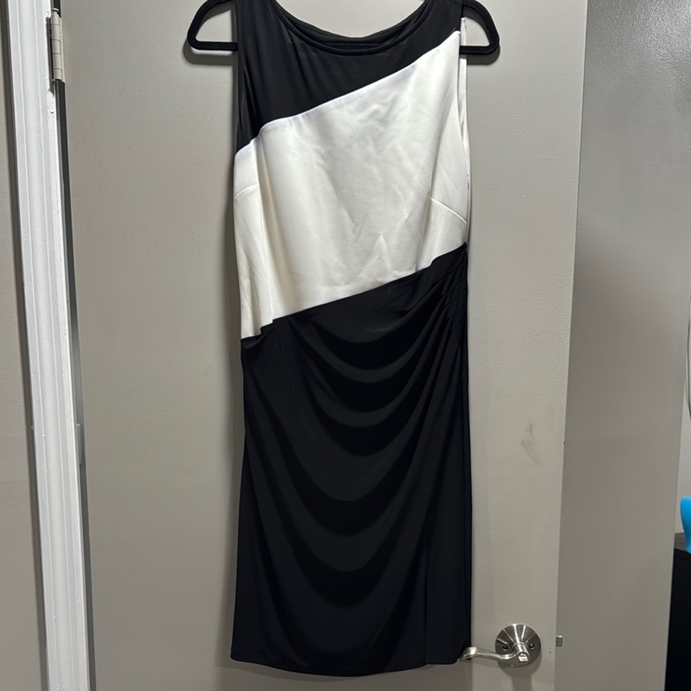Elegant Black and White Dress